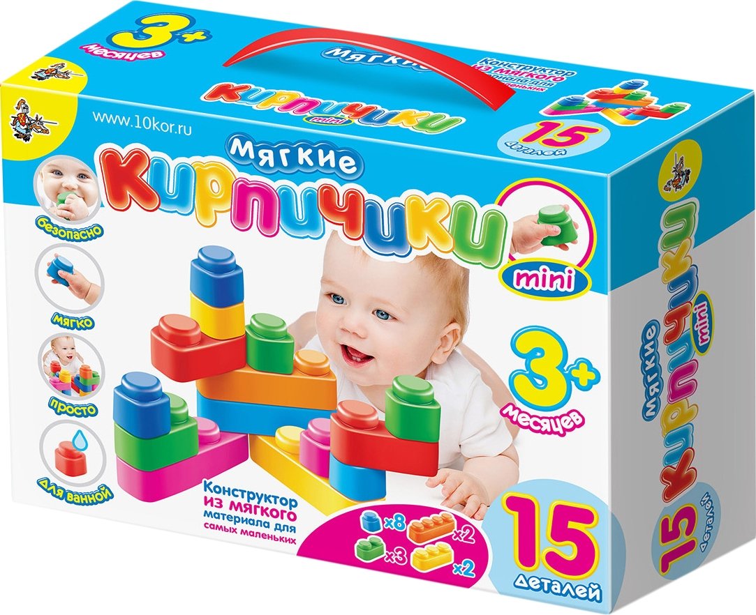 

Конструктор Десятое королевство Мягкие кирпичики 02672