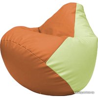 Кресло-мешок Flagman Груша Макси Г2.3-2004 (оранжевый/светло-салатовый)