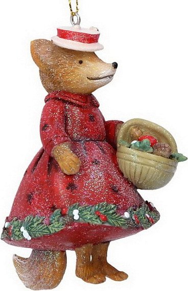 

Елочная игрушка Gisela Graham Woodland Tales Миссис Лиса 14323_2