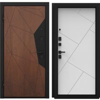 Металлическая дверь Guard Combi шпон корица/шагрень белая (86x205, левая)