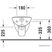 Унитаз подвесной Duravit D-Code (221109) (без сиденья)
