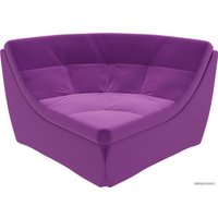 Элемент модульного дивана Лига диванов Холидей люкс 105692 (микровельвет, фиолетовый)