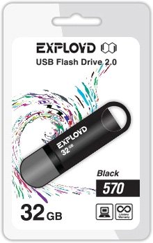 

USB Flash Exployd 570 32GB (черный) [EX-32GB-570-Black]