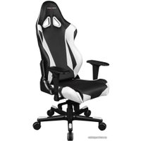 Игровое (геймерское) кресло DXRacer Racing OH/RJ001/NW (черный/белый)