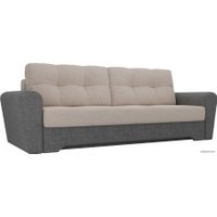 Диван Лига диванов Амстердам 100035 (рогожка, бежевый/серый)