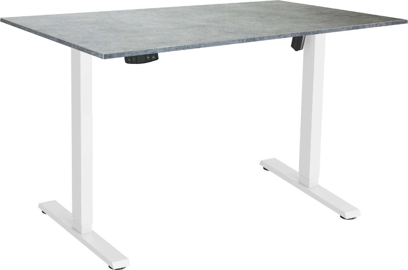 Стол с регулировкой высоты ErgoSmart Electric Desk Slim 1380х800х18 мм (бетон чикаго/белый)
