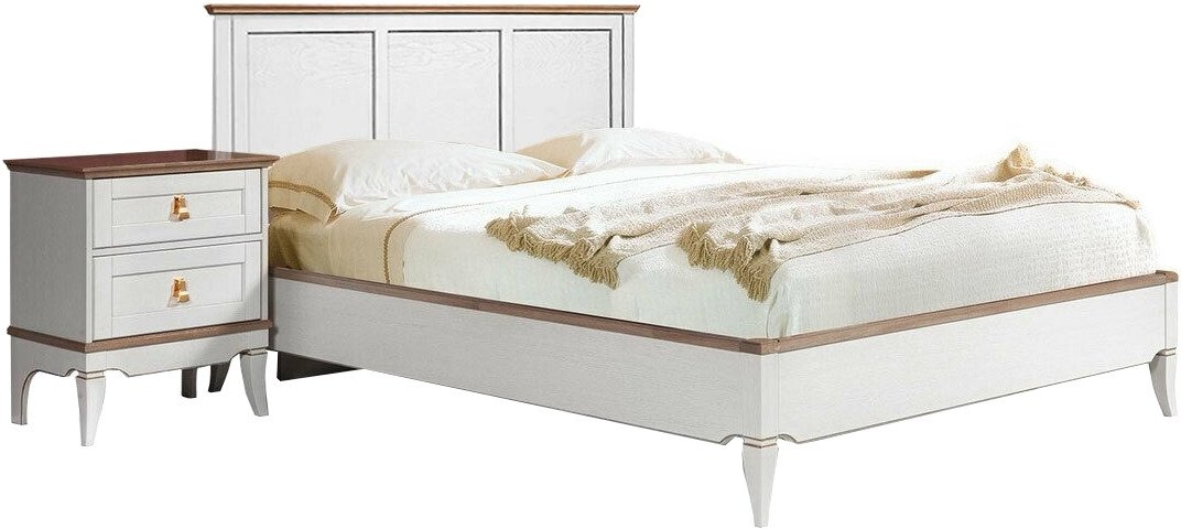 Кровать Гомельдрев Тельма ГМ 6581-03 180x200 Дуб (белый/натуральный дуб)