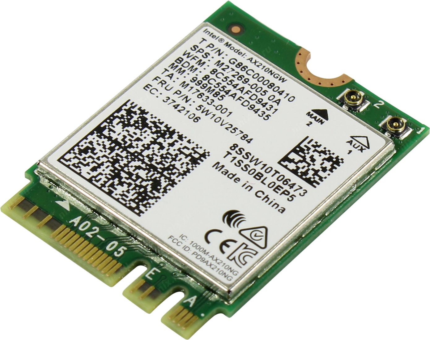 

Wi-Fi/Bluetooth адаптер Intel AX210NGWGNV
