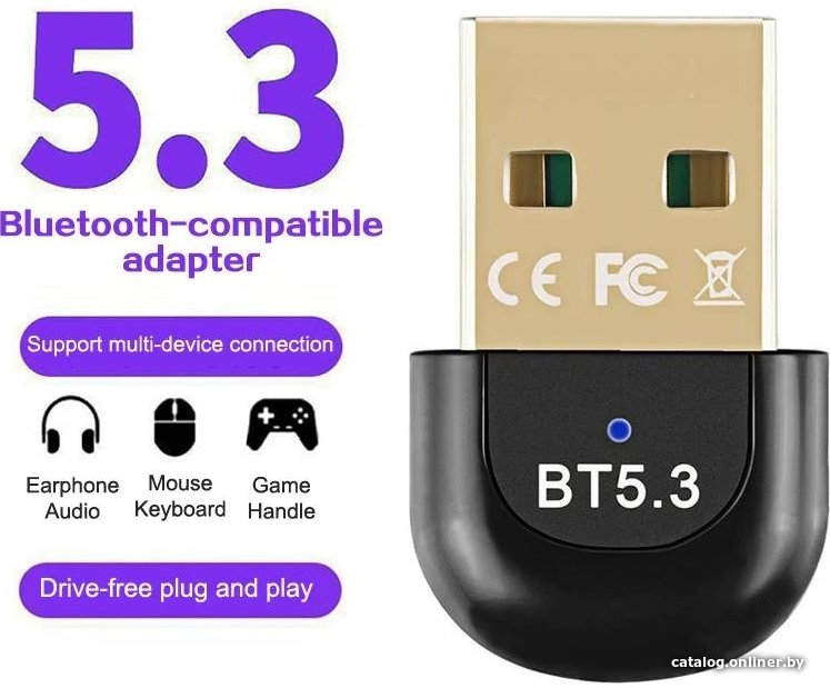 Bluetooth адаптер USBTOP USB2.0 - Bluetooth v5.3 556516