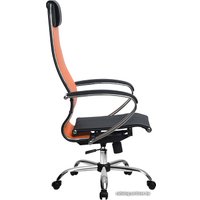 Офисное кресло Metta SU-1-BK Комплект 4, Ch ов/сечен (пластиковые ролики, оранжевый)