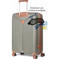 Чемодан-спиннер L'Case Seoul-M 75 л (темно-серый)