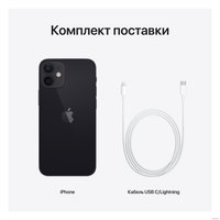 Смартфон Apple iPhone 12 mini 64GB (черный)