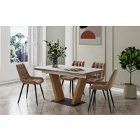 Стул Notta Челси (велюр бежевый/черный)