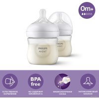 Набор бутылочек для кормления Philips Avent Natural Response с клапаном SCY900/02 (125 мл, 2 шт)