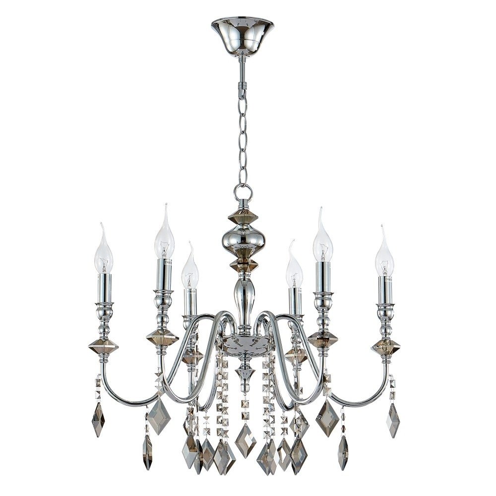 

Подвесная люстра Crystal Lux Mercedes SP6 Chrome/Smoke