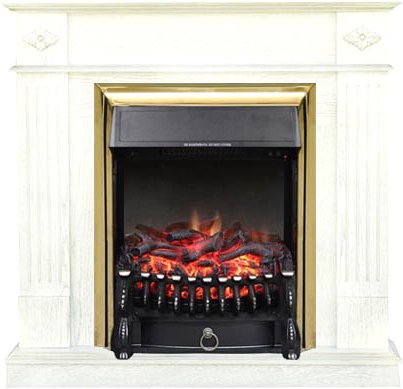 

Каминокомплект Smolcom Brighton STD-ASP с RealFlame Fobos-S Lux BR (бьянко белый)