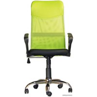 Офисное кресло Деловая обстановка Бета (пластиковые ролики, черный/салатовый)