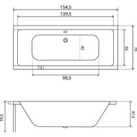 Ванна Lauter Oasis 155х70 21203055