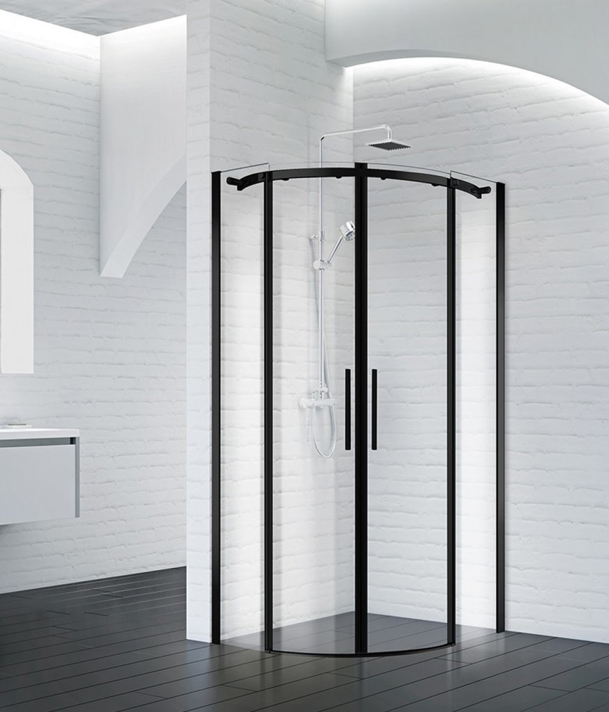 

Душевой уголок BelBagno Acqua-R-2-90-C-NERO (прозрачное стекло)