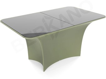 Стол Berkano Oasis со стеклом 240_022_23 (темно-зеленый)