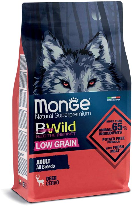 

Сухой корм для собак Monge BWild Adult Deer (12 кг)