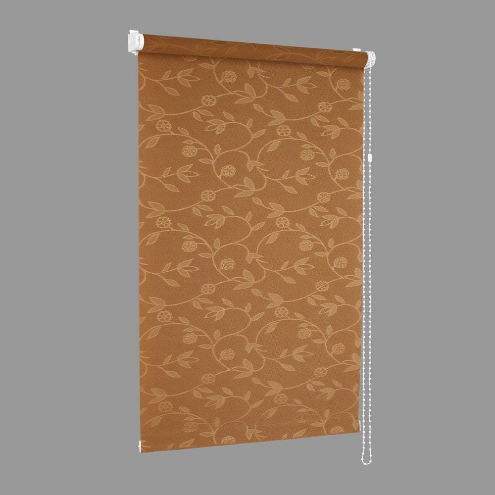 

Рулонные шторы Delfa Сантайм Жаккард Версаль СРШ-01М 8714 57x170 (какао)