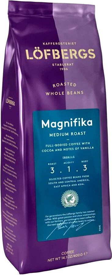 

Кофе Lofbergs Magnifika зерновой 400 г