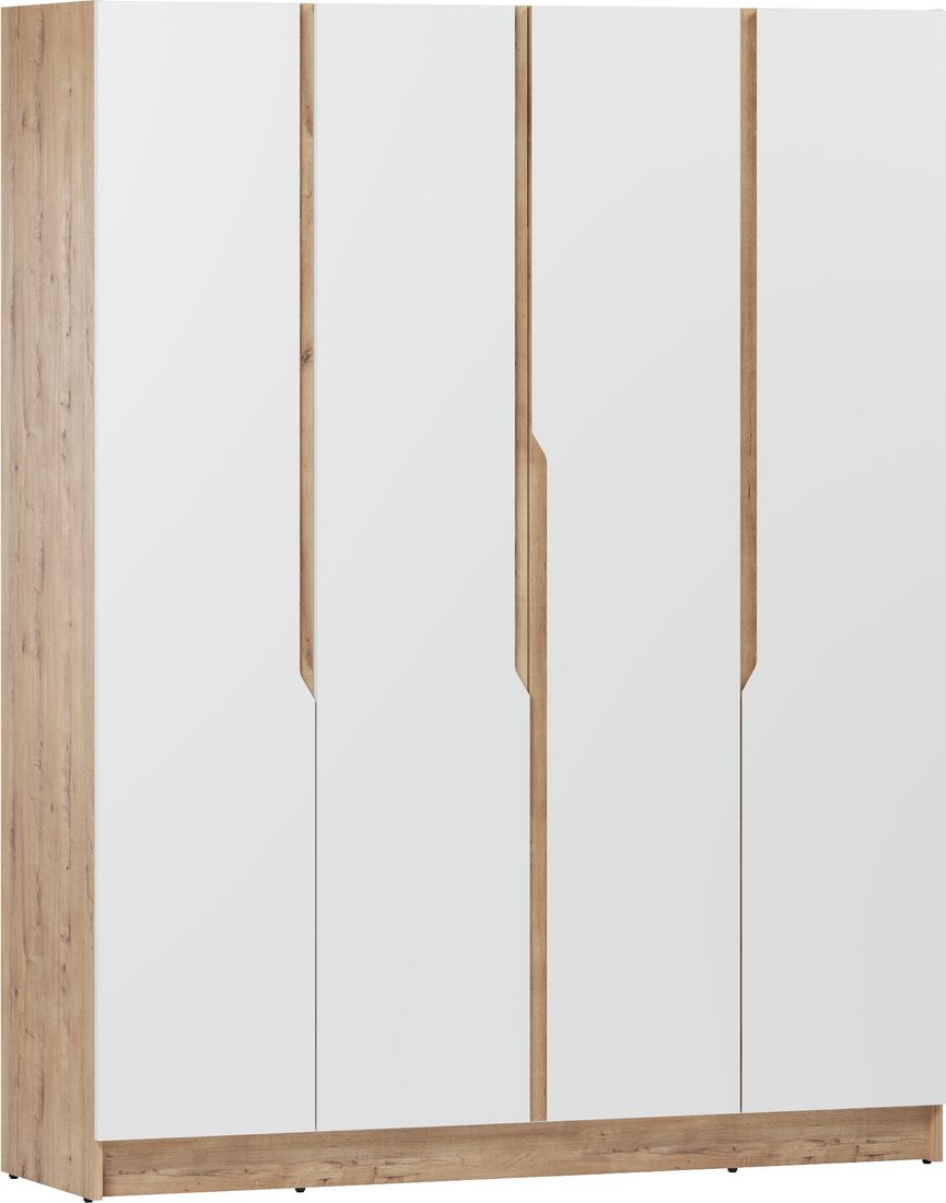 

Шкаф распашной ЭлиГард Aura 4D (дуб вотан/белый)