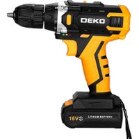 Дрель-шуруповерт Deko Sharker 16V 083-1108 (с 2-мя АКБ, кейс)