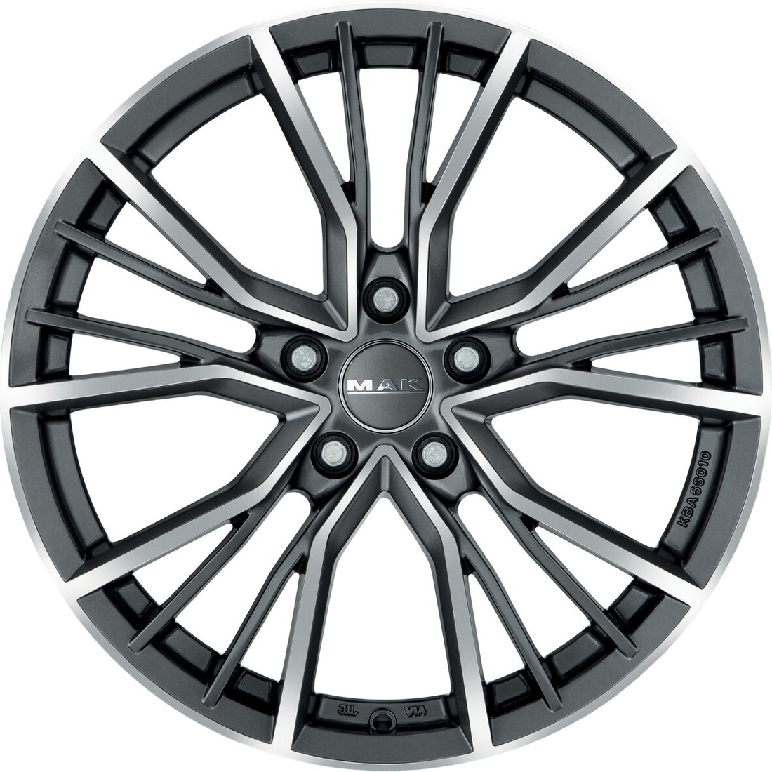 

Литые диски MAK Union 20x8.5" 5x112мм DIA 66.45мм ET 32мм Gun Met-Mirror Face