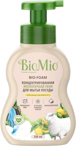 

Средство для мытья посуды BioMio Bio-Foam Лемонграсс 350 мл