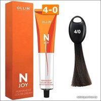 Крем-краска Ollin Professional N-Joy Color Cream 4/0 шатен 100 мл