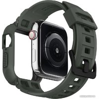 Ремешок Spigen Rugged Armor Pro для Apple Watch (45/44 мм) (темно-зеленый)