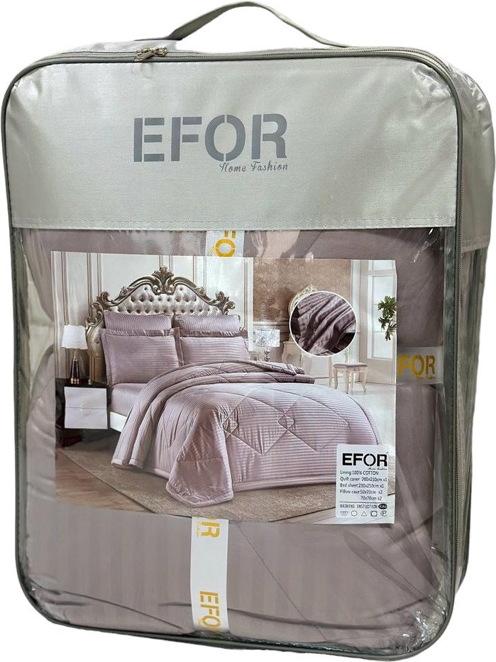

Постельное белье Efor Satin Leylak семейный PB2550-M