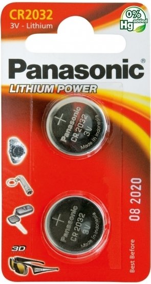 

Батарейка Panasonic LITHIUM CR2032 2BP