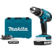Ударная дрель-шуруповерт Makita HP457DWE (с 2-мя АКБ, кейс)
