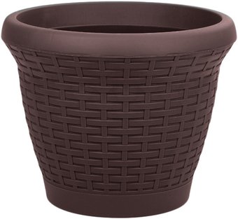 Кашпо Serinova Rattan №4 20-HS0411102-200100 (антрацит)