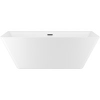 Ванна Wellsee Cute Twin S 168x75 23830103R (отдельностоящая ванна белый глянец, экран, ножки, сифон-автомат матовый черный) в Гродно