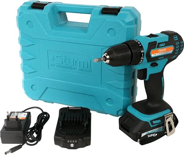 Дрель-шуруповерт Sturm CD18L (с 2-мя АКБ, кейс)
