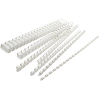 Пластиковая пружина для переплета Silwerhof d=14 мм 81-100 лист A4 белый (100 шт)