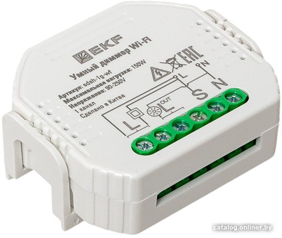 Реле EKF Wi-Fi Connect 1 канал SDSH-1G-WF