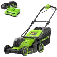Газонокосилка Greenworks GD24X2LM411K4 2520907UD (с 2-мя АКБ)
