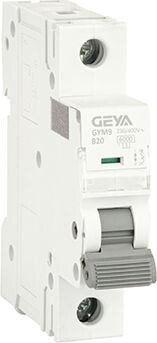 

Выключатель автоматический GEYA GYM9-1P-20B 1P 20A B 6kA 1M GYM91P20B