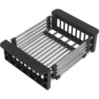 Кухонная мойка Basic CL DS Decor 45x50 (черный, коландер, дозатор)