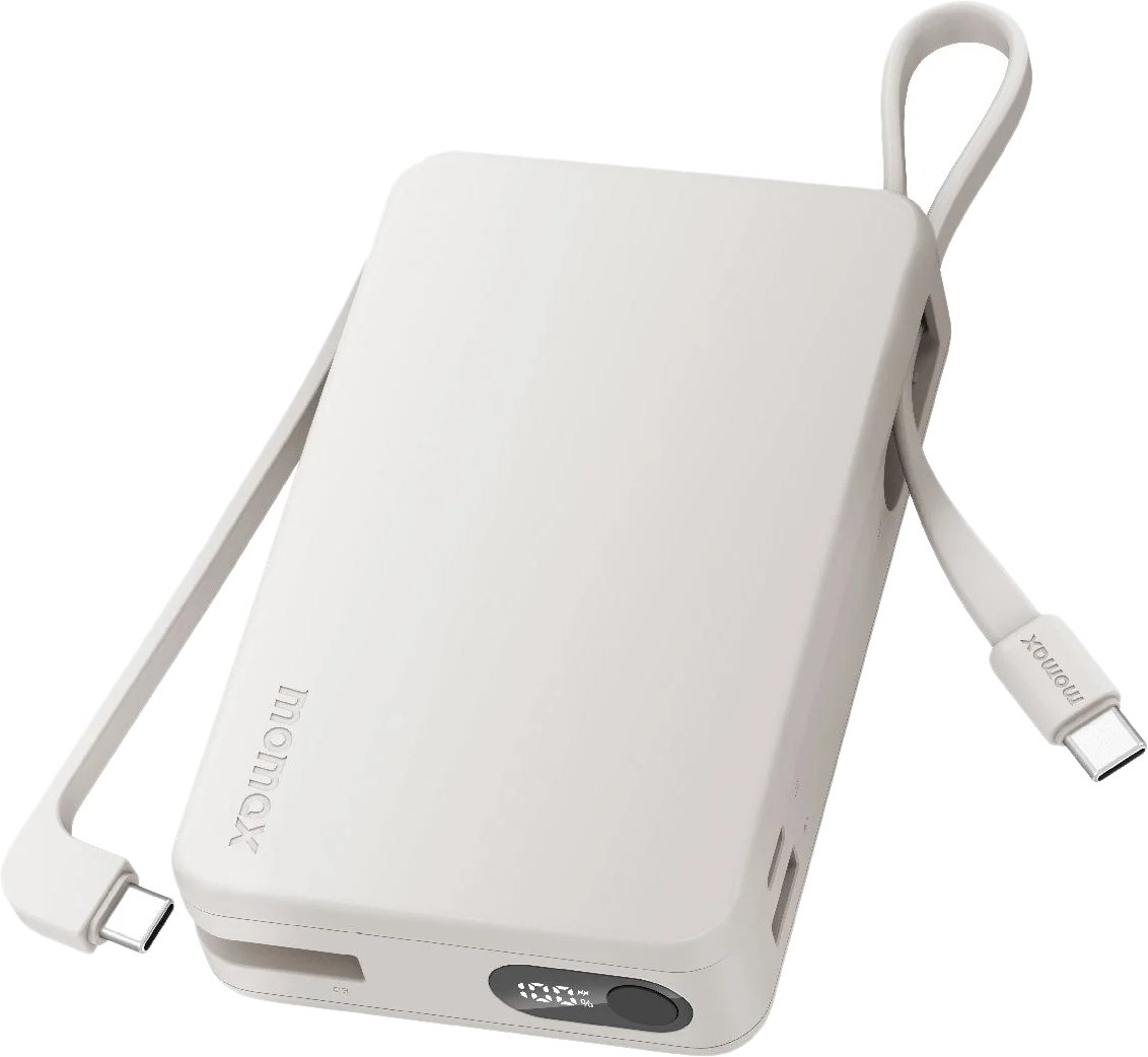 

Внешний аккумулятор Momax 1-Power Vital+ Built-In USB-C IP139 20000mAh (белый)