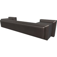 Готовая кухня Интерлиния Мила Деко 3.0 (черный/дуб вотан/белый гранит)