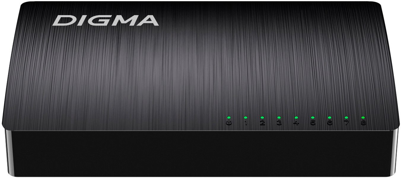 

Неуправляемый коммутатор Digma DSW-108GE