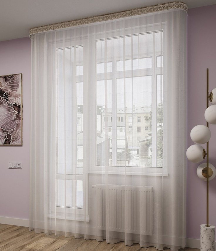 

Тюль Legrand Лен 2x2.6 м (белый)