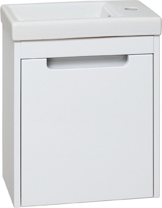 

Runo Тумба под умывальник Микра 40 правая (подвесная, белый)