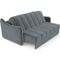 Диван Мебель-АРС Давос ППУ 180x200 см M2-111 5-42 (велюр серо-синий HB-178/26)